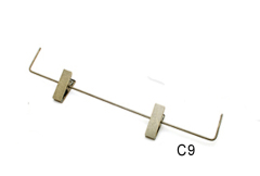 Antique bronze finish flat clips drop