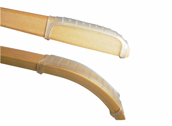 Non-slip rubber strips (clear/black)