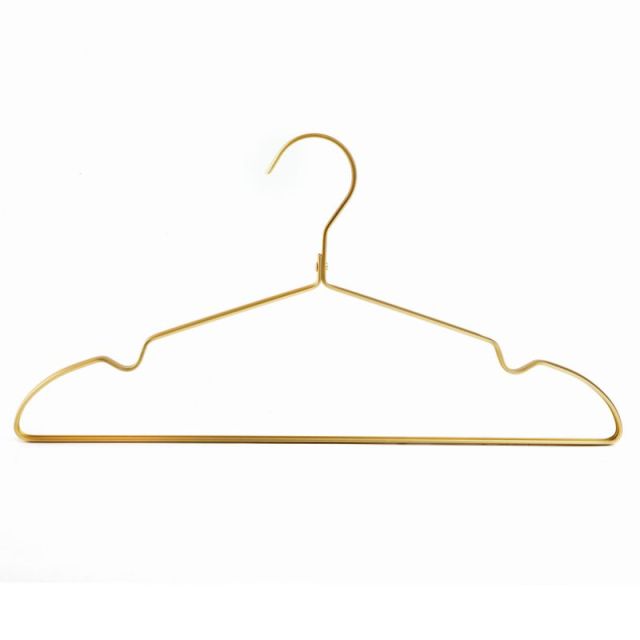 3-Color Aluminum Hangers, Matte Gold Metal Hanger, Aluminum Hanger for Coat & Shirt