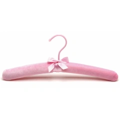 Lavender Cotton Padded Hangers Soft Anti-slip Clothing Coat Foam Hanger Sponge Satin Padded Hangers