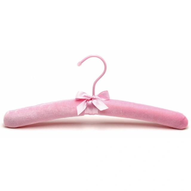 Lavender Cotton Padded Hangers Soft Anti-slip Clothing Coat Foam Hanger Sponge Satin Padded Hangers