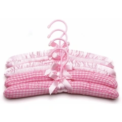 Lavender Cotton Padded Hangers Soft Anti-slip Clothing Coat Foam Hanger Sponge Satin Padded Hangers