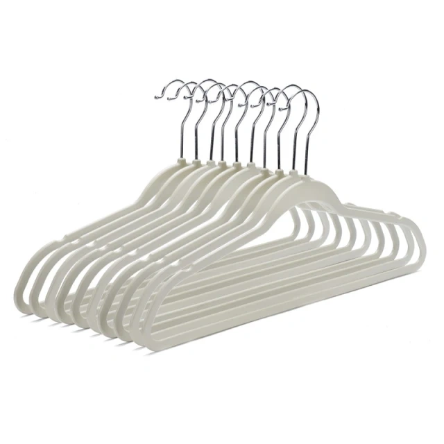 Durable Non-Velvet Plastic Hangers Slim Hangers Classic Shirt and Pant Hangers Black Plastic Hangers