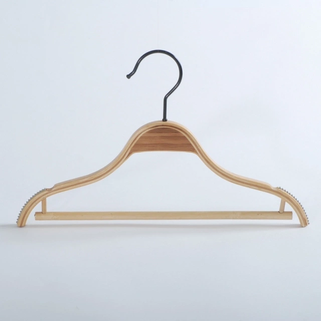 High Quality Natural Bamboo Kids Baby Children Clothing Hangers