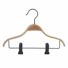 High Quality Natural Bamboo Kids Baby Children Clothing Hangers