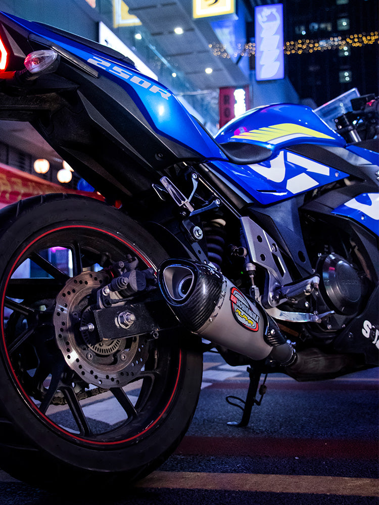 Applicable to Suzuki GSX250R DL250R DR300 Scorpio Jicun Devil Retrofitting Tail Exhaust Pipe,All