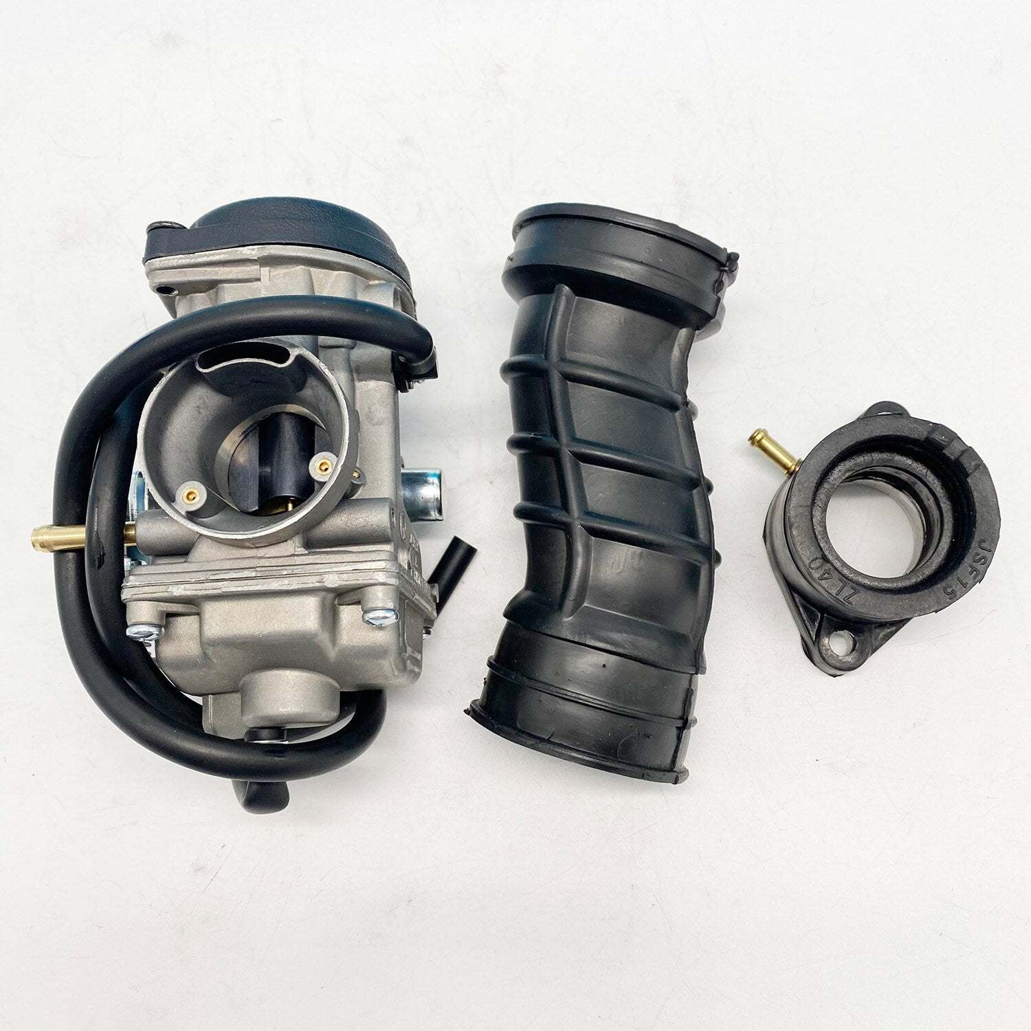 30mm Carburetor TK JIANSHE LONCIN BASHAN 250cc ATV QUAD ATV250 JS250 Carburetor W/ Intake Manifold&amp;Air Filter Rubber Boot Hose