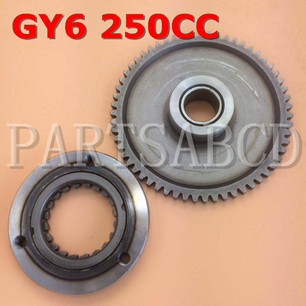 PARTSABCD GY6 250CC Starter Clutch Assy For GY6 250CC ATV QUAD Scooter Go Kart