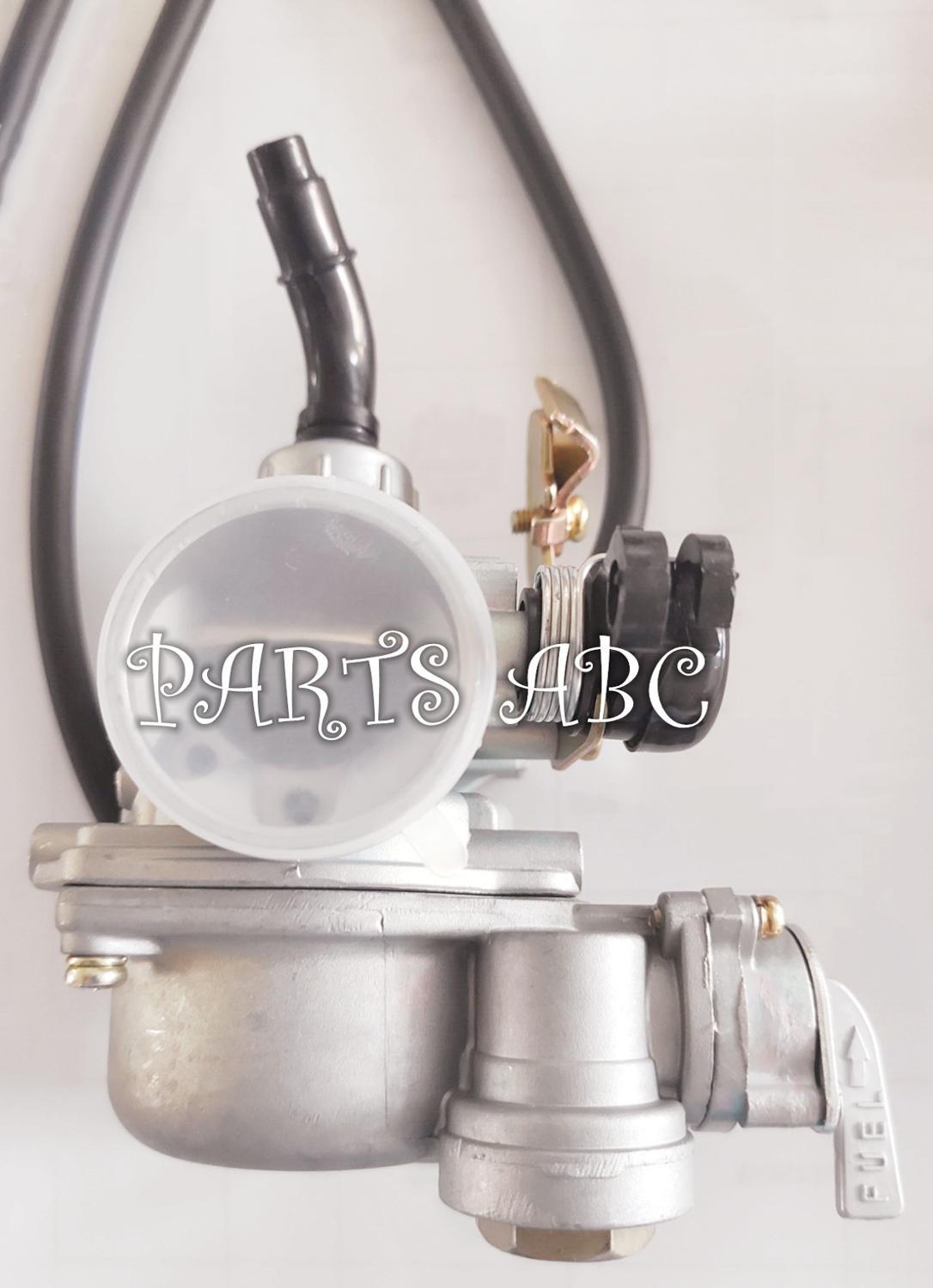 PZ19 carburetor with cable choke and petcock for 50cc 70cc 90cc 110cc 100cc 125cc