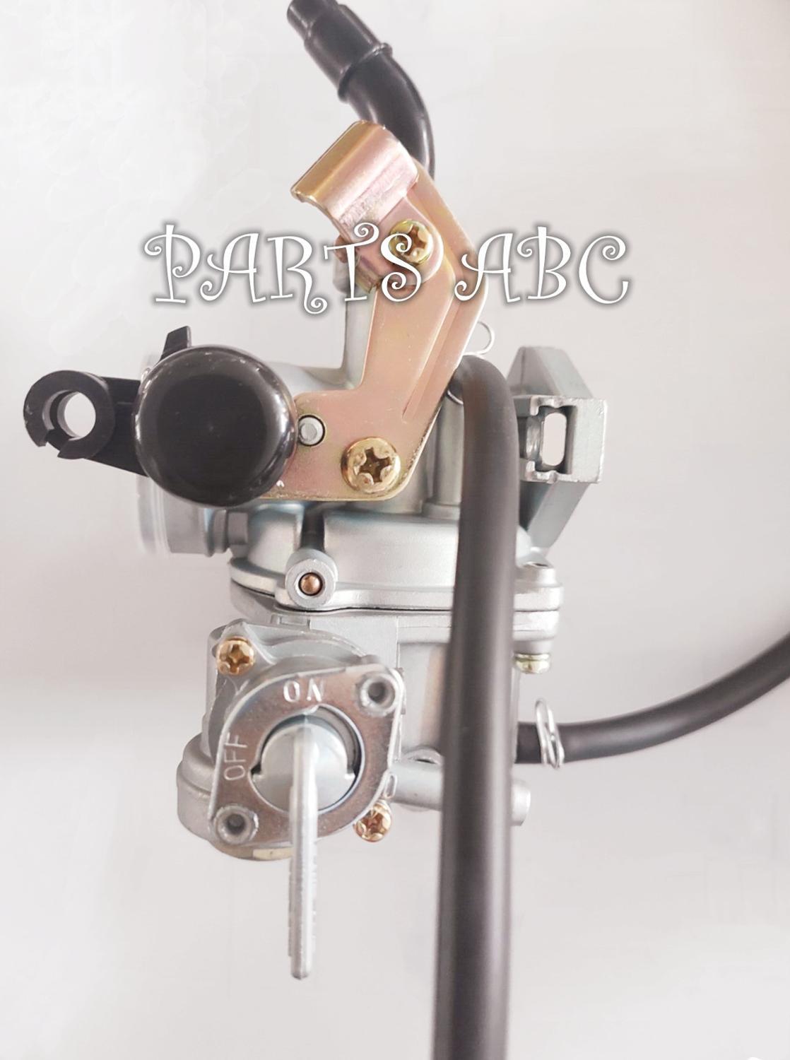 PZ19 carburetor with cable choke and petcock for 50cc 70cc 90cc 110cc 100cc 125cc