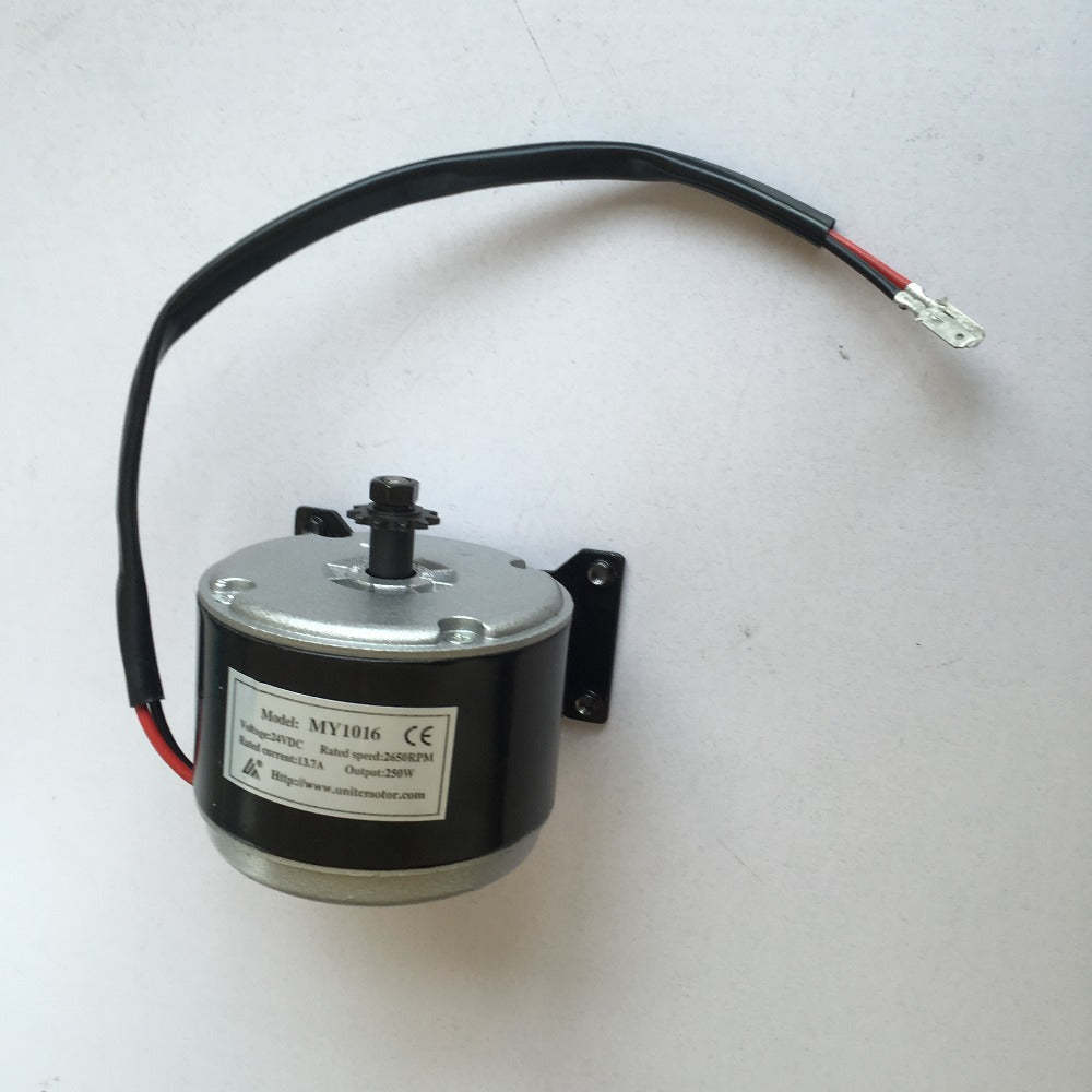24V 250W Electric Bicycle Accessories Kits Geared Brush Motor Cycling Conversion MY1016