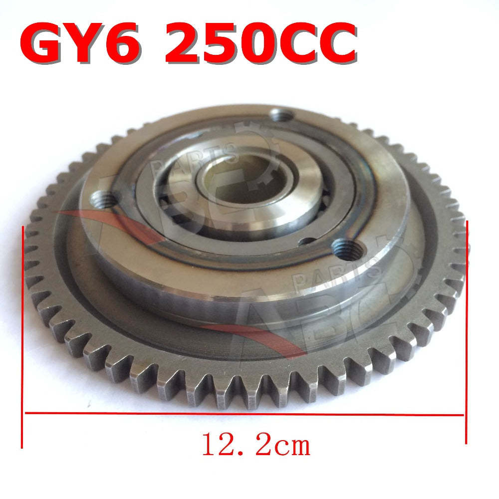 PARTSABCD GY6 250CC Starter Clutch Assy For GY6 250CC ATV QUAD Scooter Go Kart