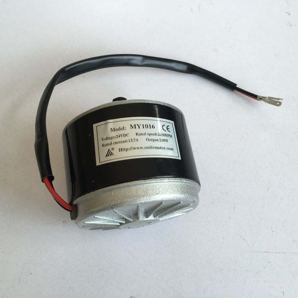 24V 250W Electric Bicycle Accessories Kits Geared Brush Motor Cycling Conversion MY1016