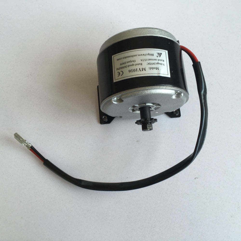 24V 250W Electric Bicycle Accessories Kits Geared Brush Motor Cycling Conversion MY1016