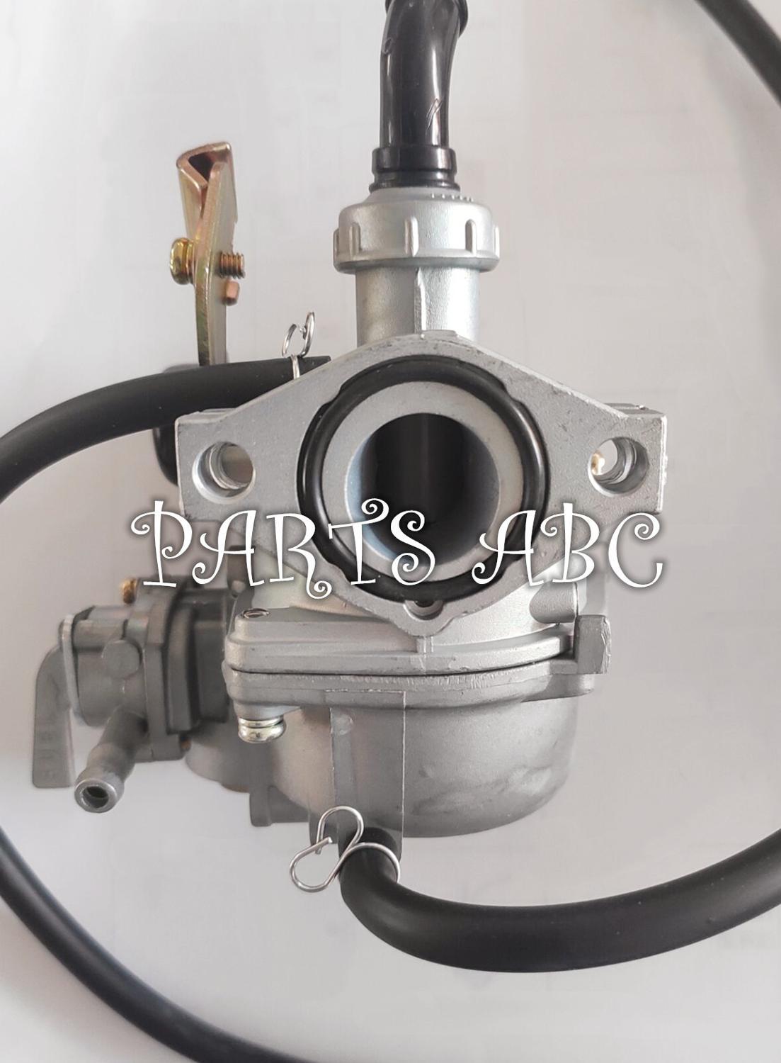PZ19 carburetor with cable choke and petcock for 50cc 70cc 90cc 110cc 100cc 125cc