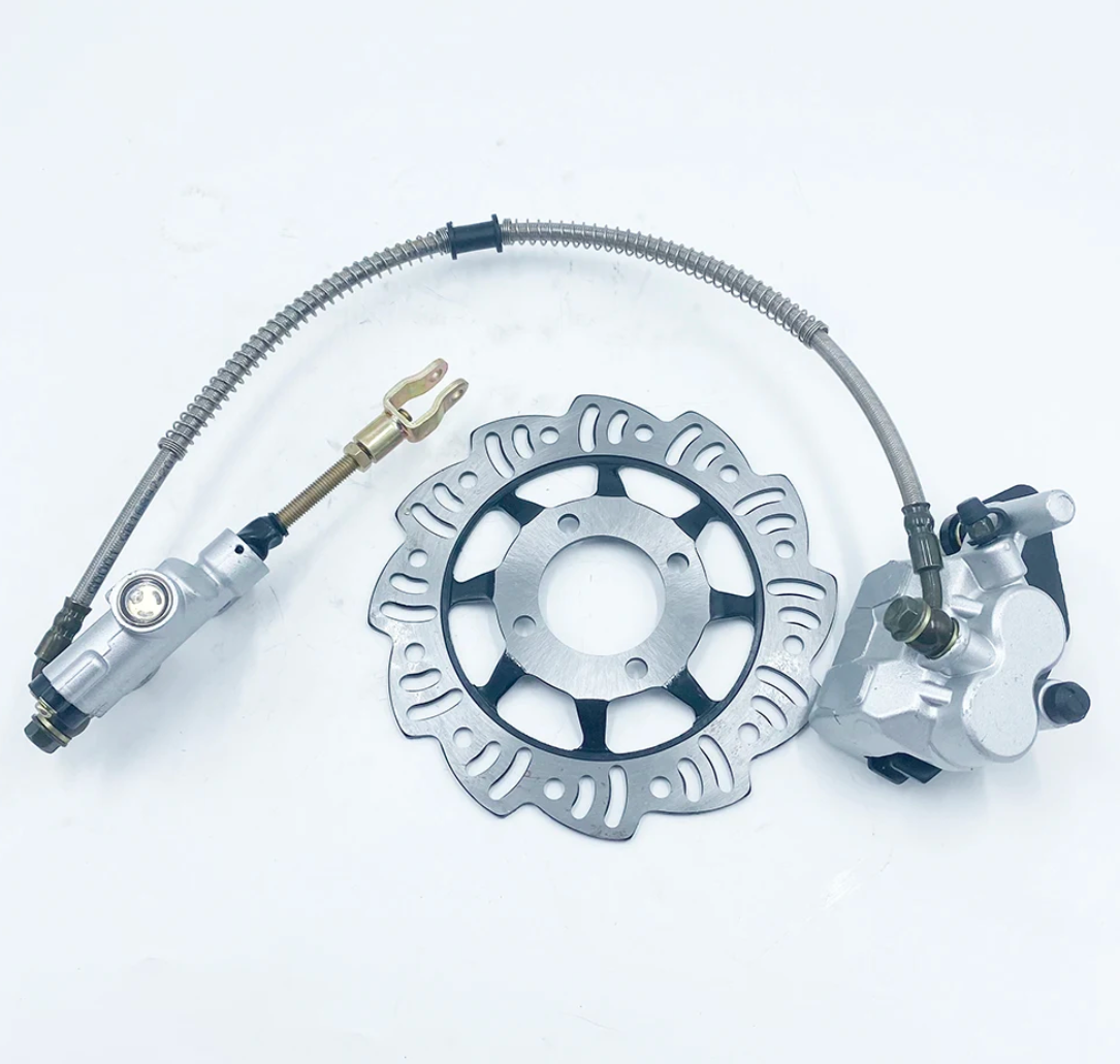 New Footbrake Master Cylinder Rear Brake Pads Disc Fit For 110cc 125cc Dirt Pit Bike