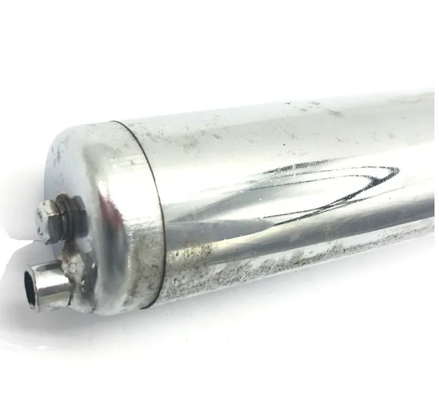 New Silver Colour 60CC 80CC Bicycle Exhaust Muffler Pipe Bike Engine Kits