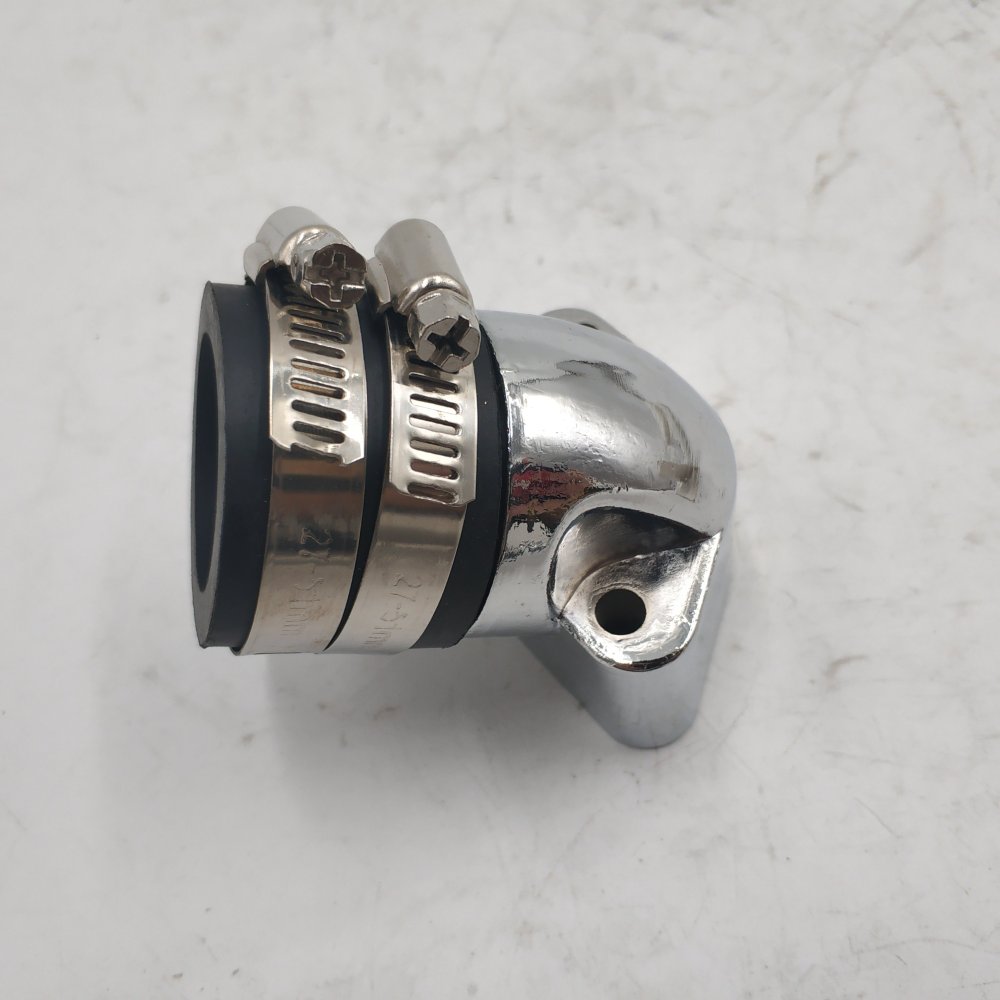 Performance chrome Alloy intake manifold for Scooter GY6 125 GY6 150 152QMI 157QMJ / CVK30 Carburetor intake Manifold