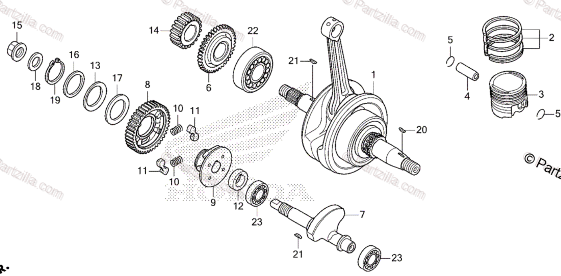 【Pre sale】Crankshaft Assembly for Honda XR150 13000kttC00