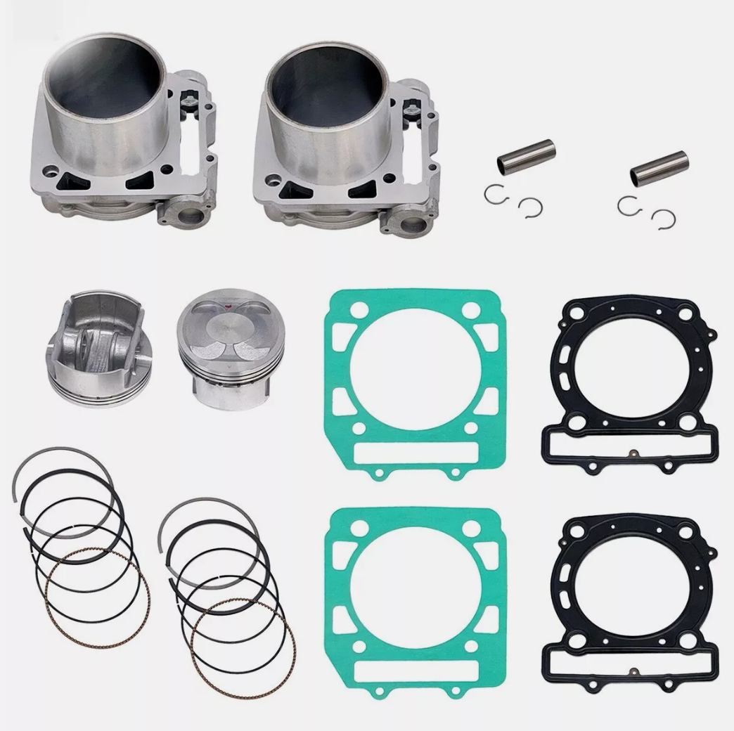 New Cylinder Head Body Kit #1 #2 Piston Gasket For Hisun 800cc RS8 HS800 ATV UTV