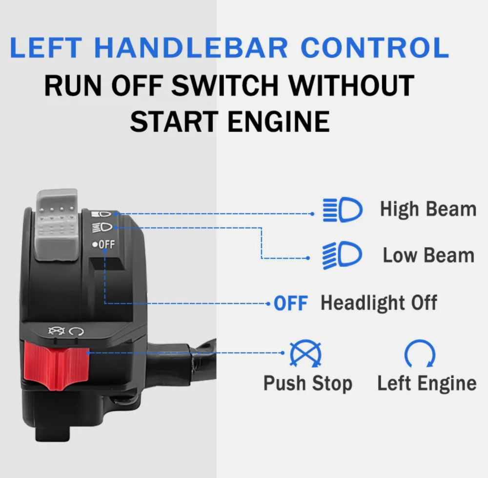 Handlebar Switch Run Stop Headlight for Yamaha Banshee 350 02-06 5FK-83975-11-00