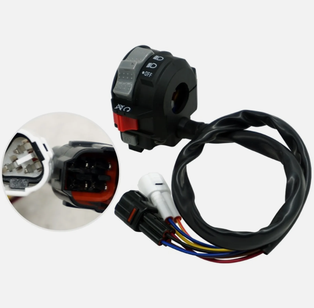 Left Handlebar Engine Start Run Off Headlight Switch for Yamaha Raptor 700 700R 1S3-83973-11-00