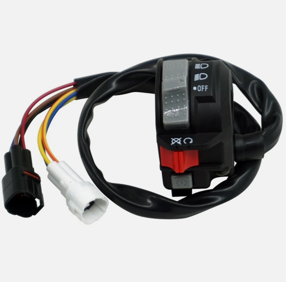 Left Handlebar Engine Start Run Off Headlight Switch for Yamaha Raptor 700 700R 1S3-83973-11-00