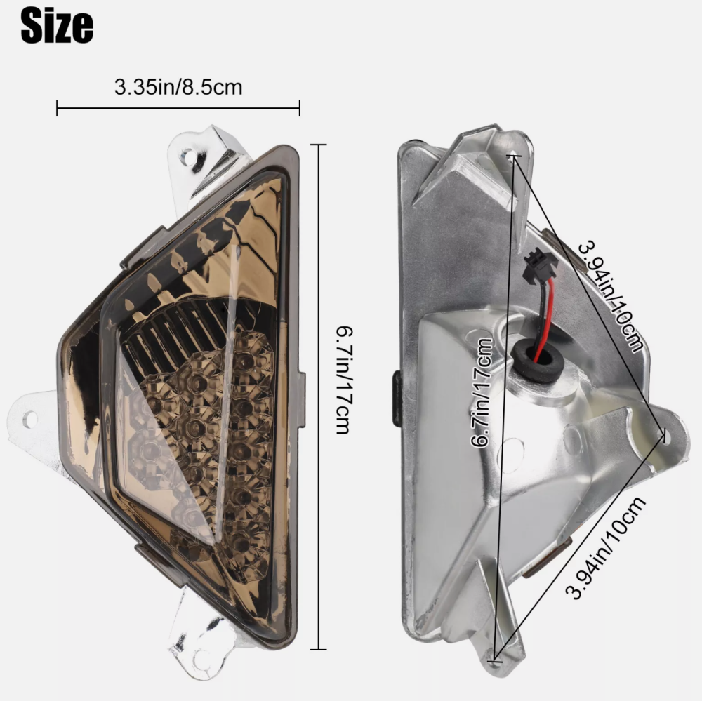 Front LED Turn Signals Light Lamp For KAWASAKI NINJA 250/300/400/650/1000 ZX6R modified