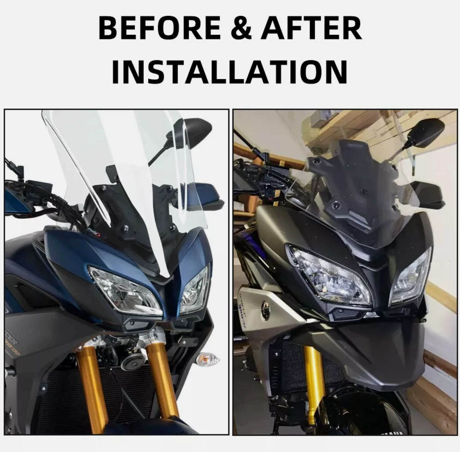 Front Fender Beak Extension Fairing for Yamaha FJ-09 MT-09 Tracer 2015-2018 modified