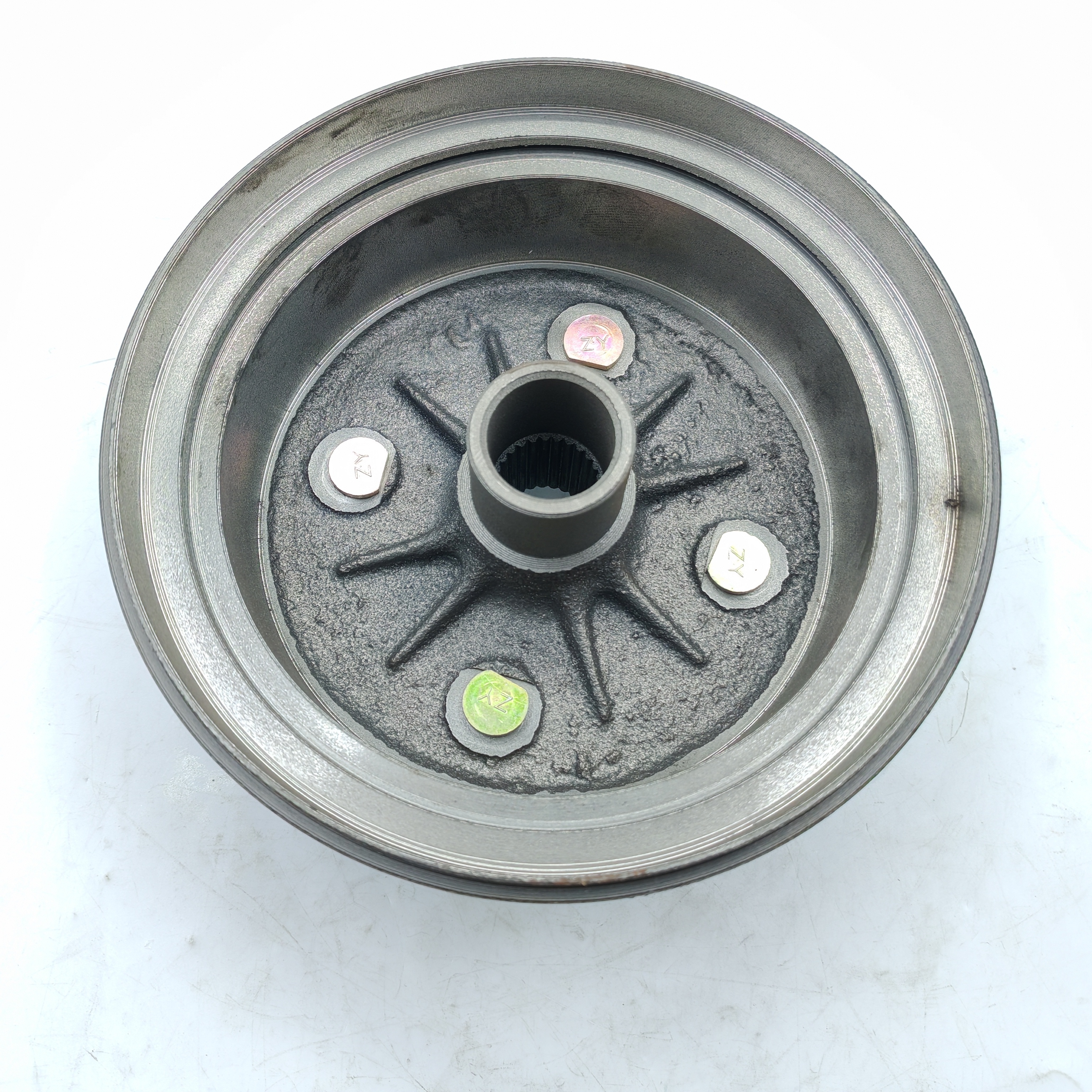 New Brake Drum For Jianshe 250-3/5 Loncin 250-F ATV Longding 250 ATV Gas K2 250 Rear Whee Rim Drum Brake Cover 27 plain Teeth