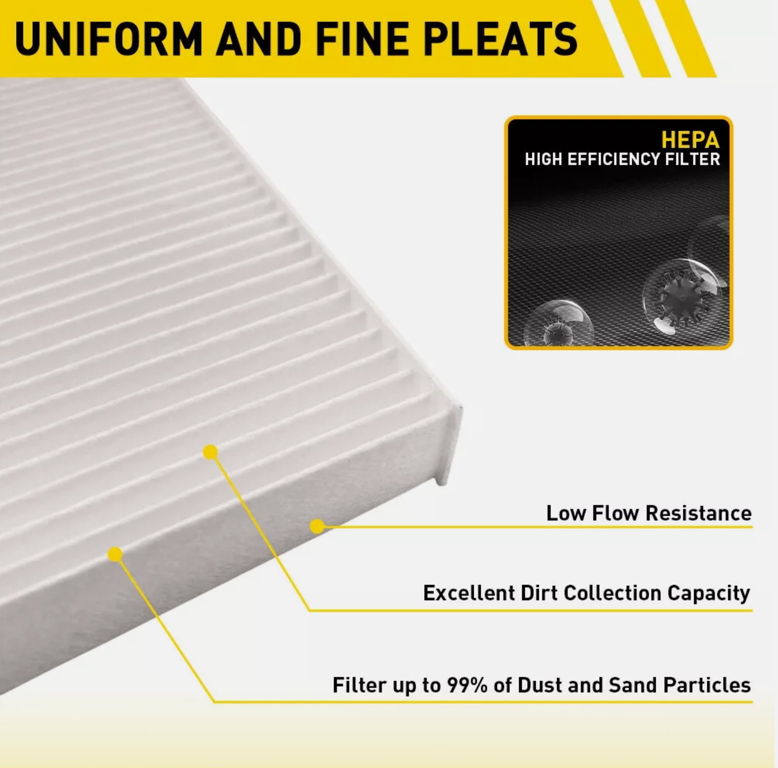 Cabin Air Filter abp n10g 91559 Replaces CAF24003 P609422 PA4857