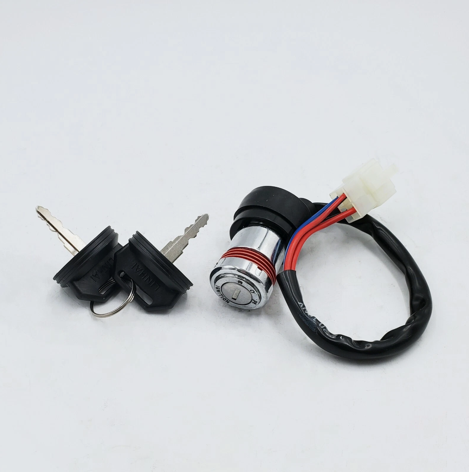 Ignition Key Switch Lock 4 Wires For Fits Linhai Goon Muddy Bighorn ATV UTV 250cc 260cc 300cc 400cc ATVs 30110