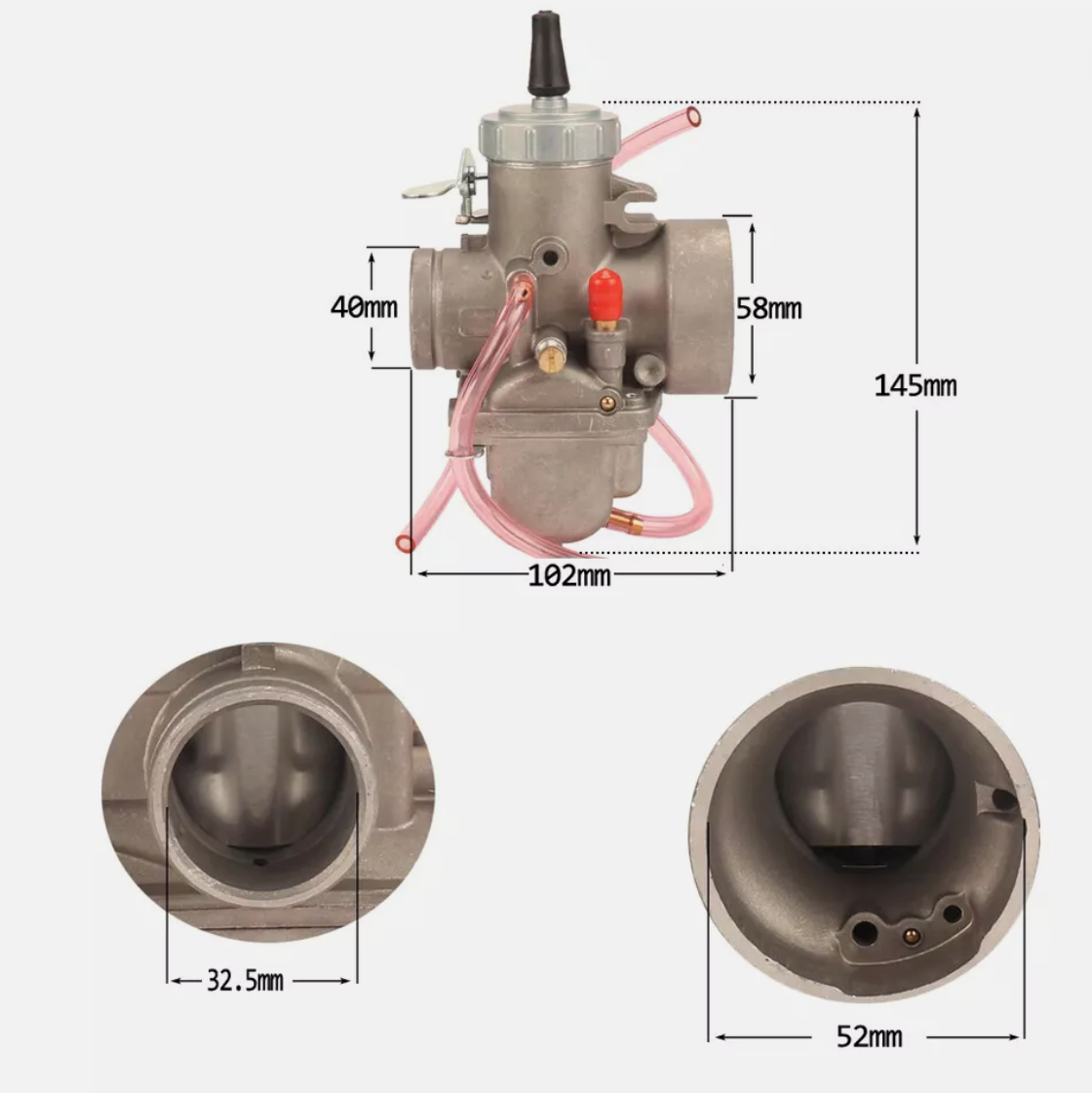VM32 Carburetor For Mikuni Round Slide VM Series 32mm VM32-33 Carb Motorcycle
