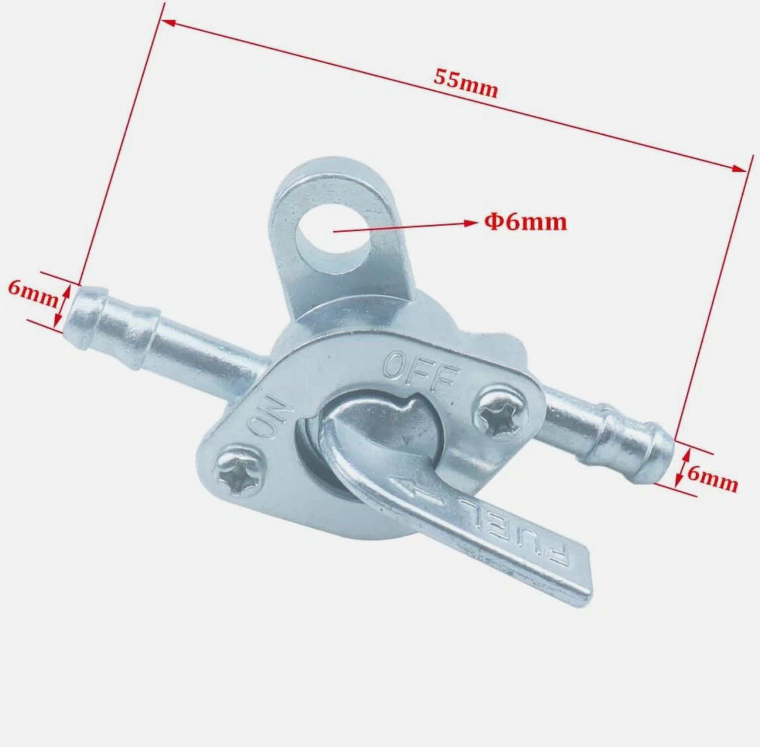 5X 3/16" Inline Gas Fuel Petcock On-Off Switch Shut off Valve 50 90 110 125 cc Atv Mini Bike Go Kart.