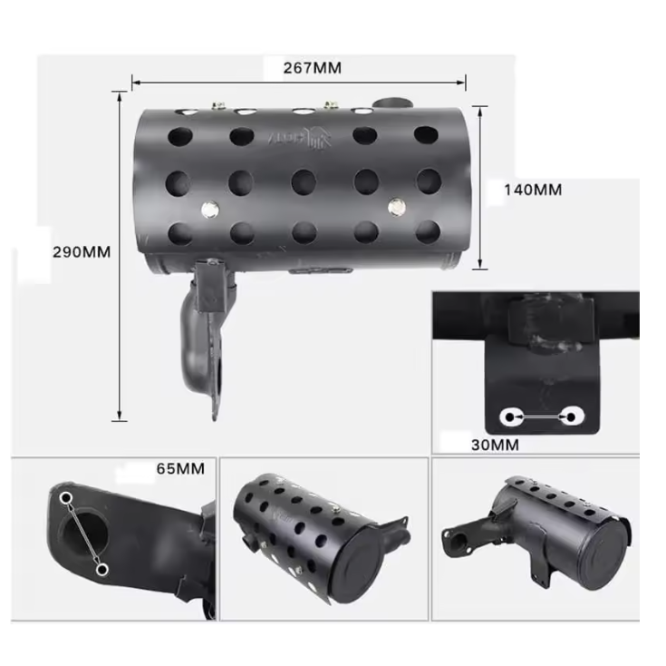 192F DIESEL EXHAUST MUFFLER 195F 4 CYCLE 12HP WATER PUMP TILLER MUFFIER SILENCER SHIELD MANIFOLD PIPE ROTARY CULTIVATOR