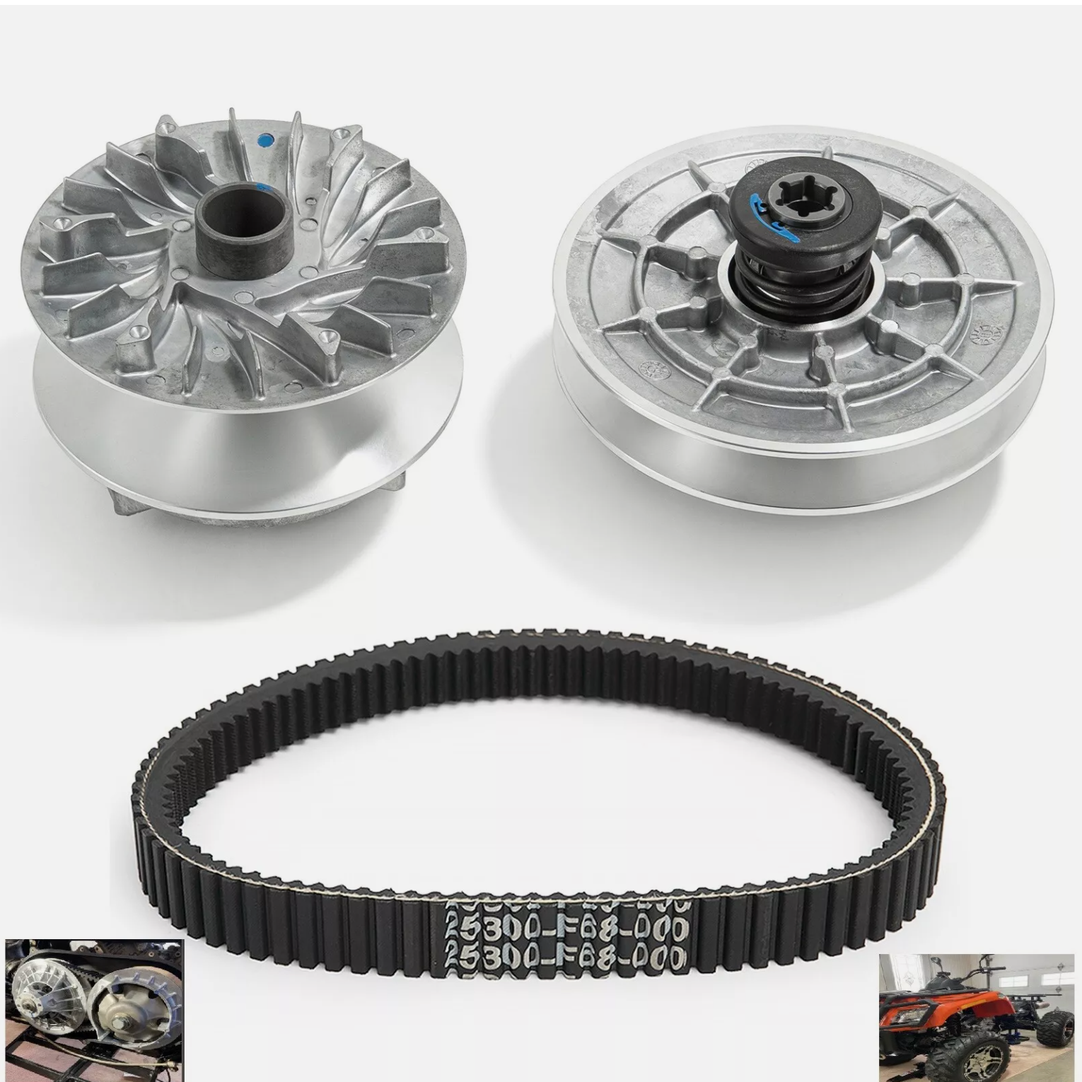 Primary Drive & Secondary Driven Clutch Belt For HiSUN HS800 Bennche Spire 1000
