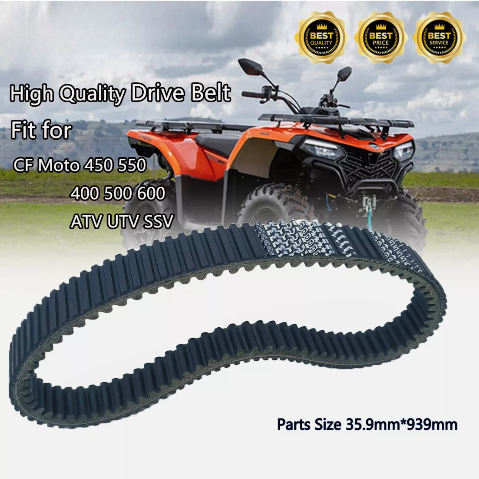 BELT FOR CF ATV UTV MOTO 450 500 520 550 600 0180-055000-0004  35.9*939
