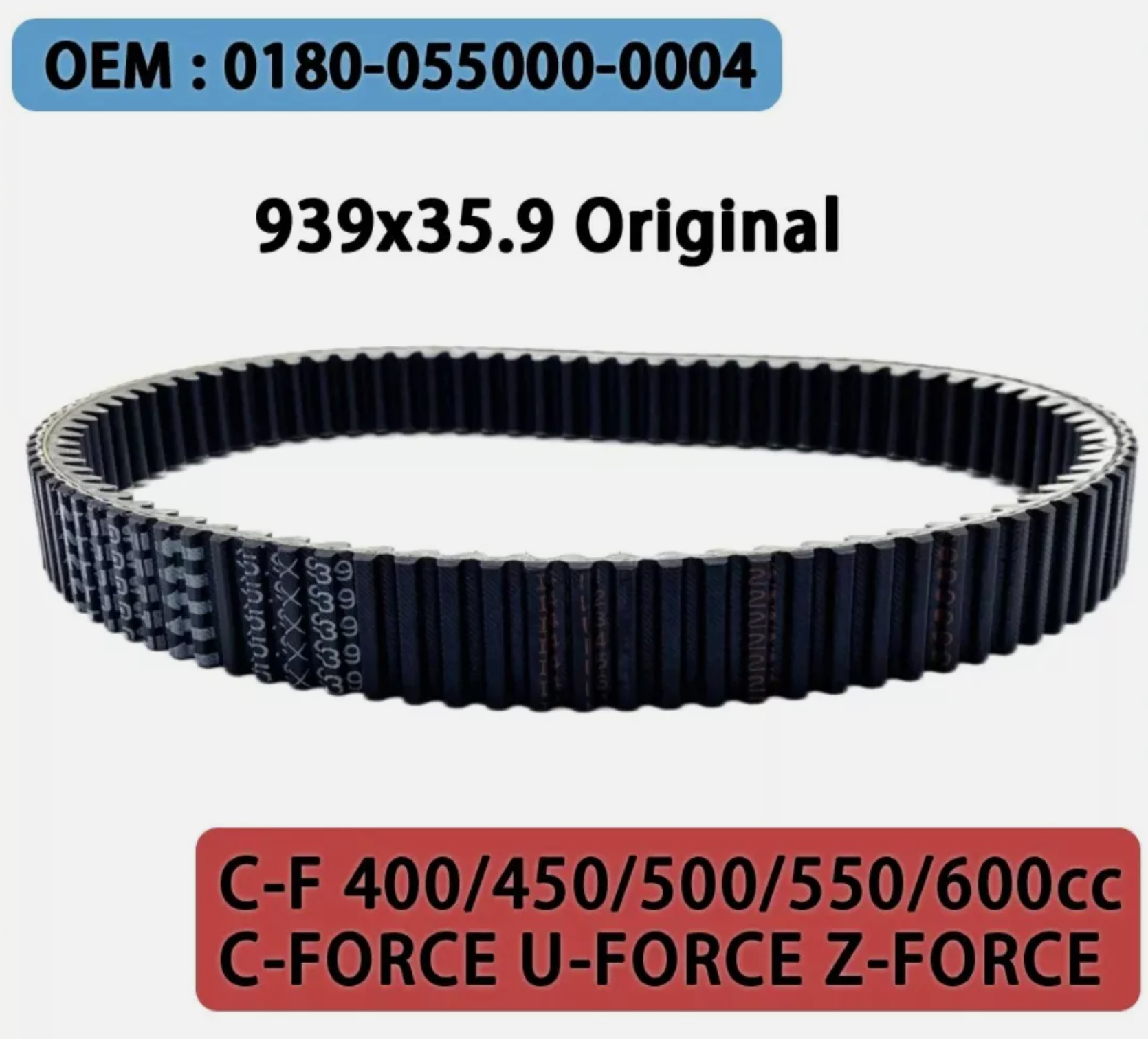 BELT FOR CF ATV UTV MOTO 450 500 520 550 600 0180-055000-0004  35.9*939