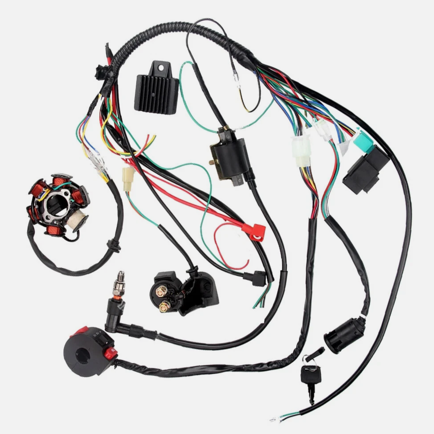 Electrics Wiring Harness CDI Stator 6 Coil Kit for 50cc 70cc 90cc 110cc 125cc