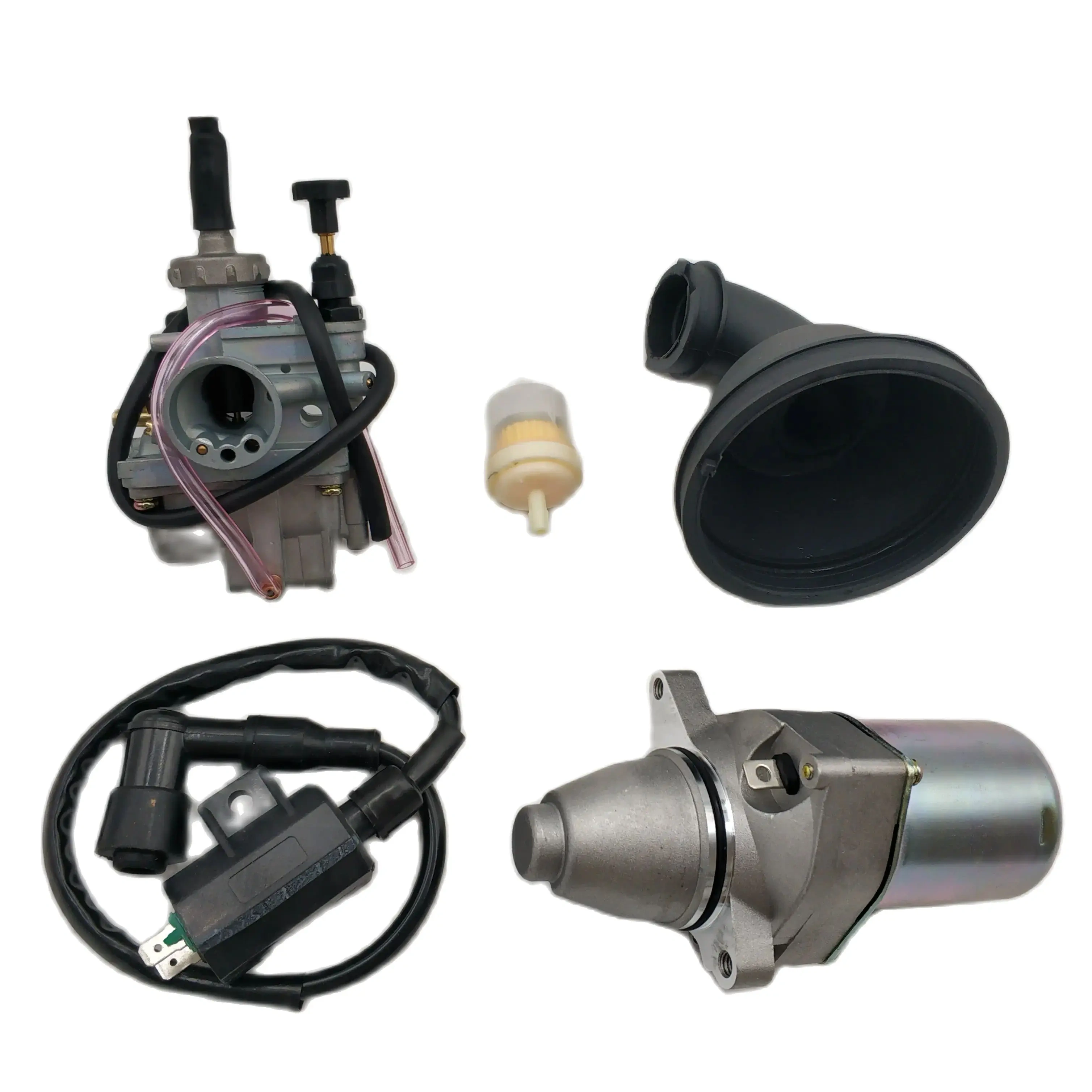 NEW Carburetor CYLINDER SET Rubber Intake Airbox Boot Starter FOR SUZUKI LT80 1987-2006