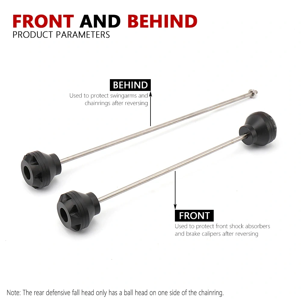 For CF MOTO Motorcycle  450 SR 450SR  2022-2023 Front & Rear Wheel Axle Fork Sliders Crash Protector Accessories New