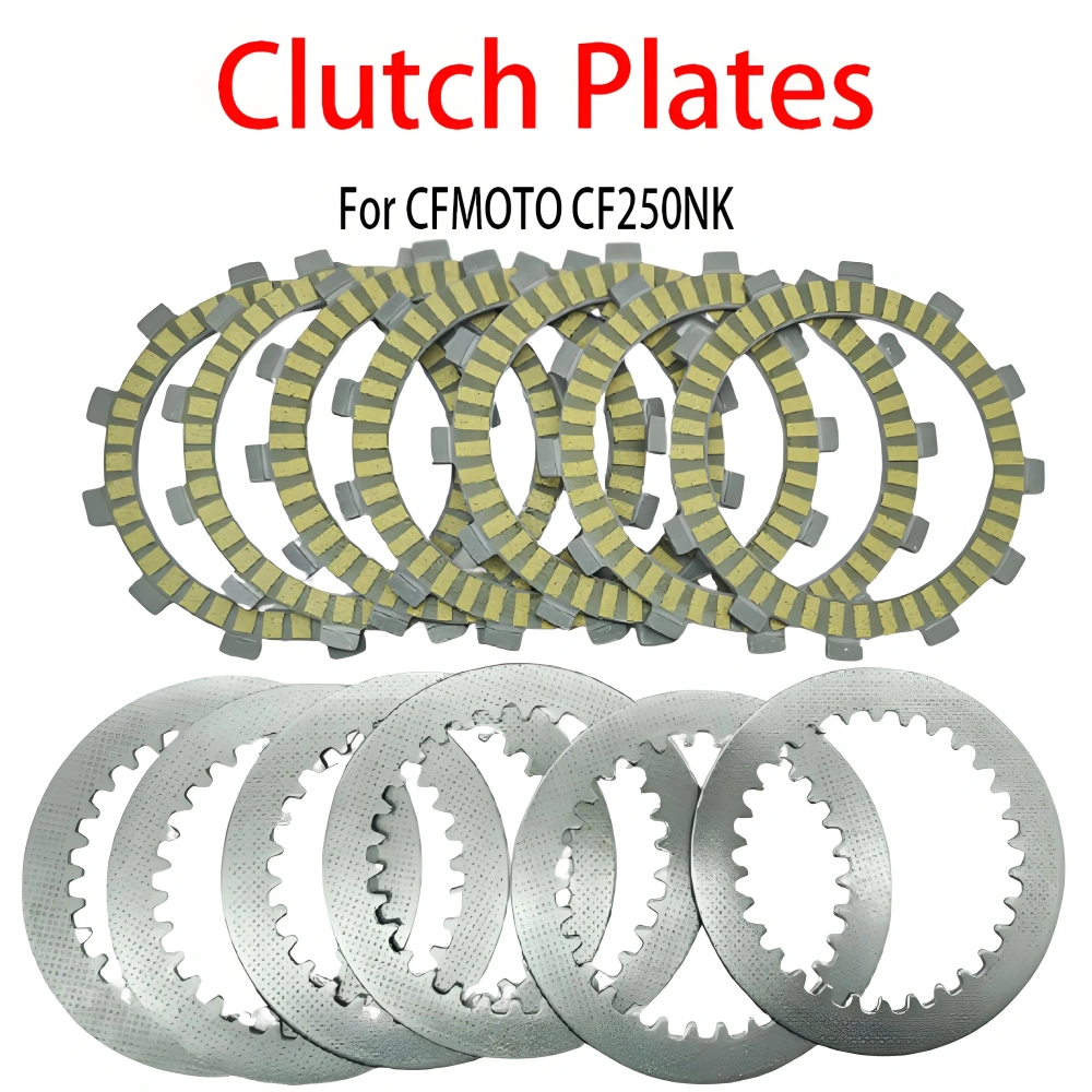 For CFMOTO CF250NK 250NK CF 250 NK CF250 Motorcycle Clutch Plates Friction Disc Steel Plate Kit