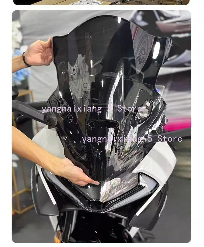For CFMOTO 675SR 675SR-R Motorcycle Original Smoke Gray Competition Windshield Front Windshield Goggles