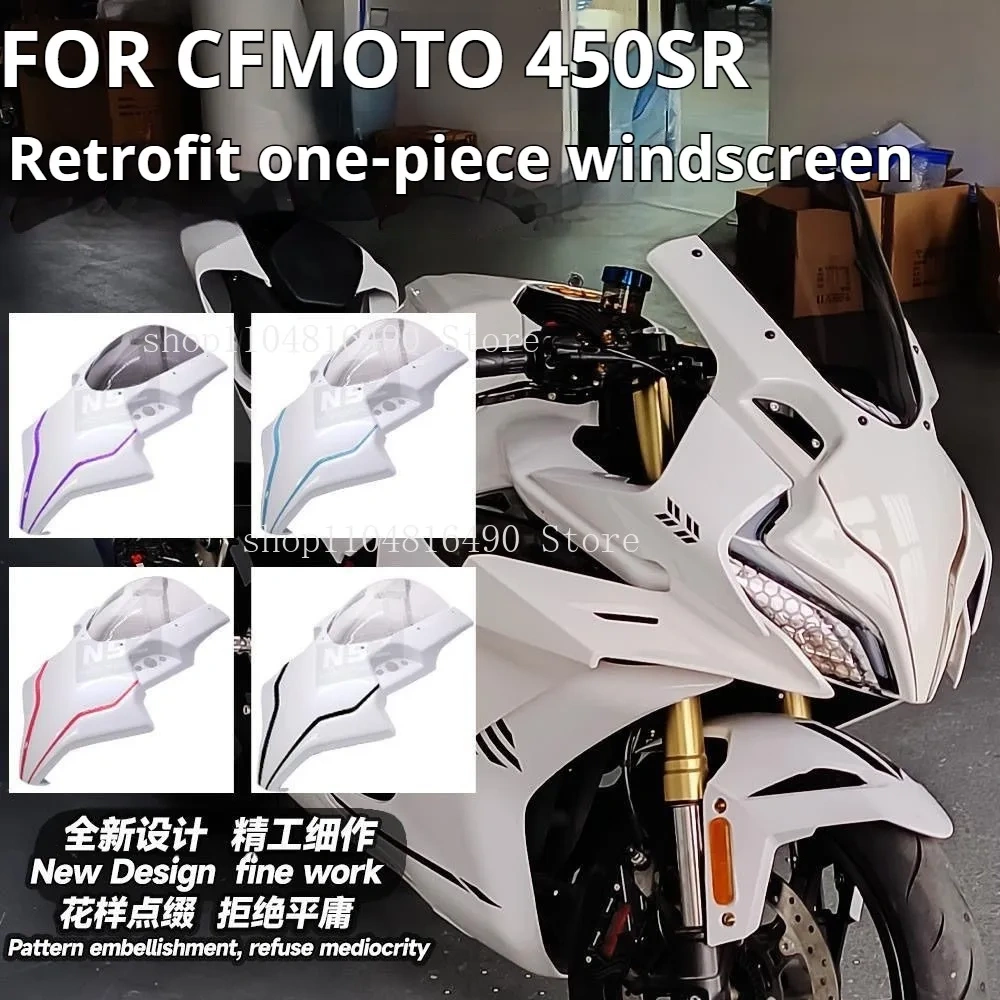 For CFMOTO 450SR 450SRS  Modified Thickened Front Windshield Deflector New Sports Windshield Motorcycle Accessories