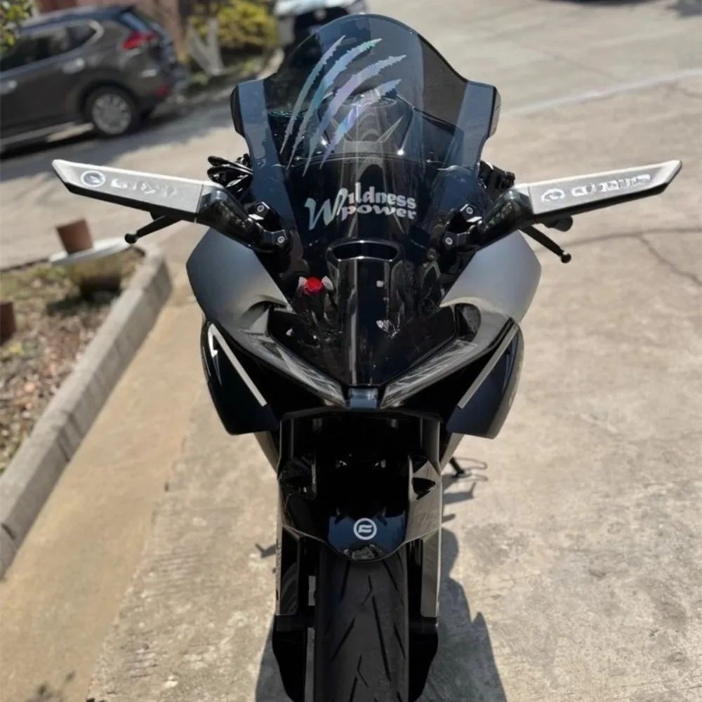 for cfmoto  675SR 450SR Stabilizing Wing Water Flow Light Rearview Mirror,enlarged Mirror Surface,aluminum Alloy.Fairing