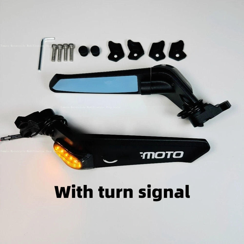for cfmoto  675SR 450SR Stabilizing Wing Water Flow Light Rearview Mirror,enlarged Mirror Surface,aluminum Alloy.Fairing