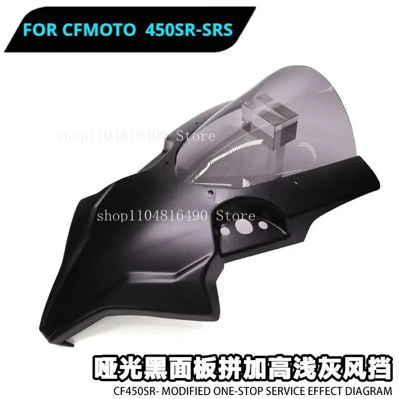 For CFMOTO 450SR 450SRS  Modified Thickened Front Windshield Deflector New Sports Windshield Motorcycle Accessories