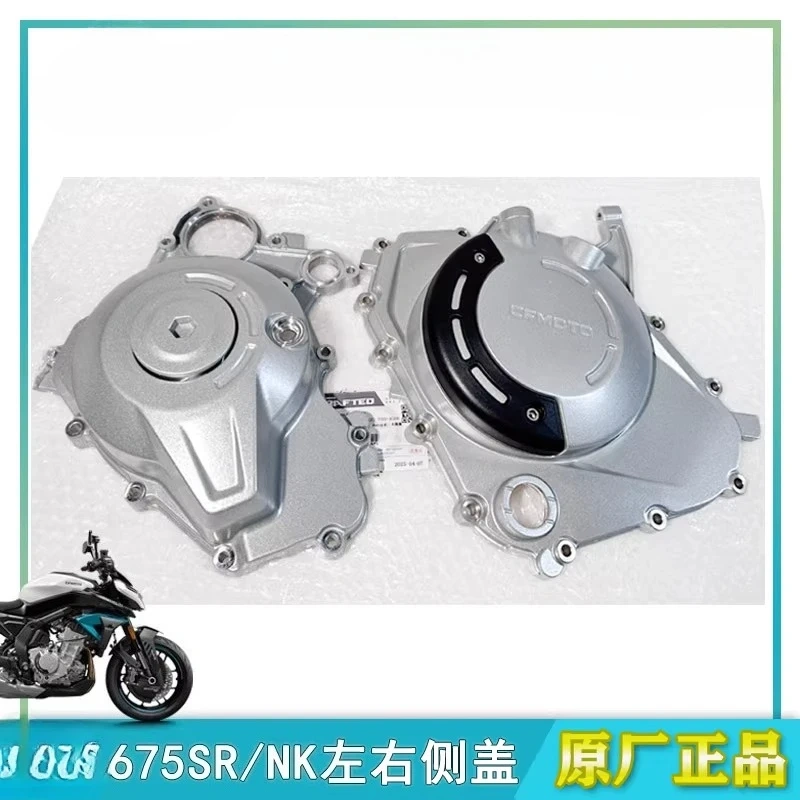 For CFMOTO 675SR Left Right Side Covers Engine Side Cover Clutch Cover CF650-10 Magnetic Motor Covers Fit for 675SR-R 675NK