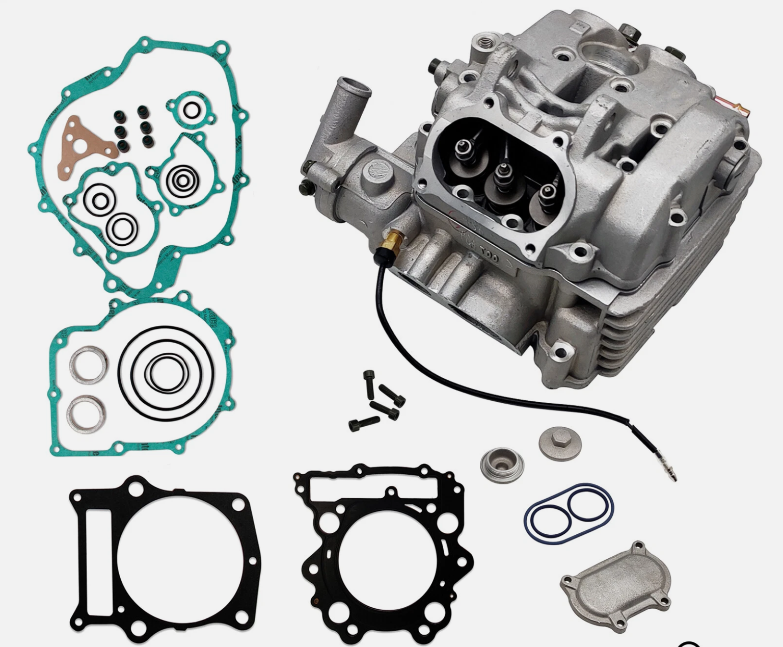 Cylinder Head Assembly with Gasket（Carburetor Status） For Yamaha Grizzly 660 Parts Number 5KM-11101-01-00 5KM-11101-00-00