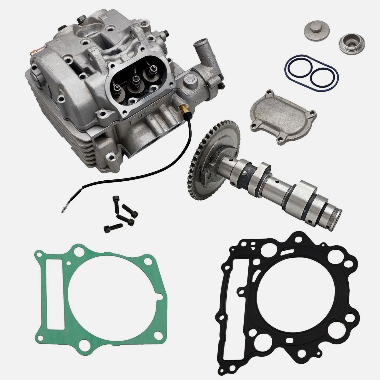 Cylinder Head Assembly with Gasket（Carburetor Status） For Yamaha Grizzly 660 Parts Number 5KM-11101-01-00 5KM-11101-00-00